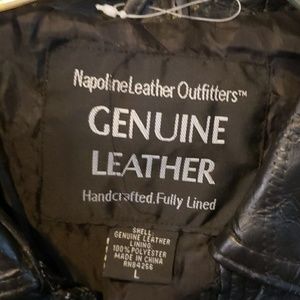 Black leather jacket